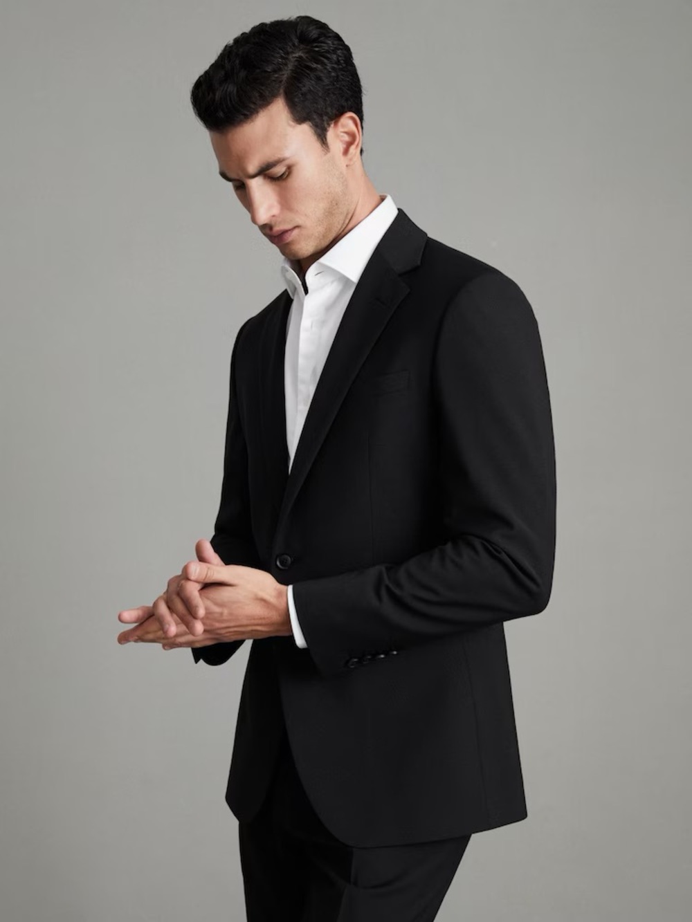 Reiss Black Men's Single-Breasted Suit Jacket-limited  edition